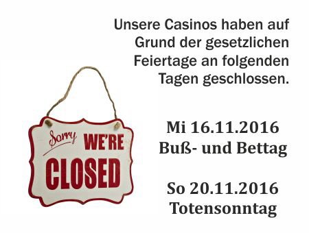 Casino Feiertage Geschlossen Casino Feiertage Geschlossen